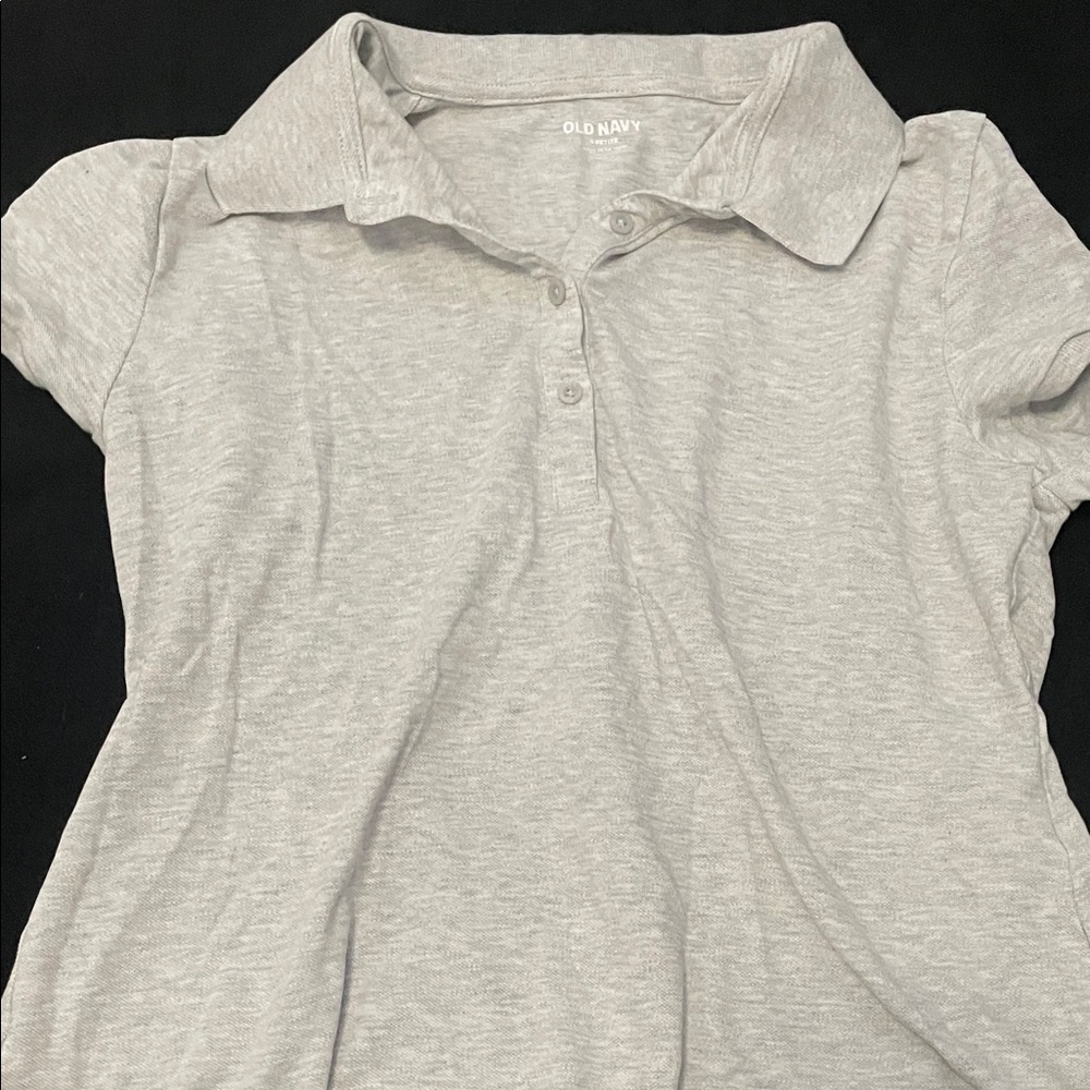 Old Navy Light Gray Button Down Shirt